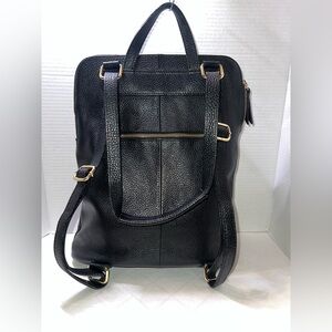 🔥🔥🔥 L.Credi Italian Pebbled Leather Convertible Backpack Crossbody Shoulder Bag